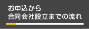 お申し込みから合同会社設立までの流れ